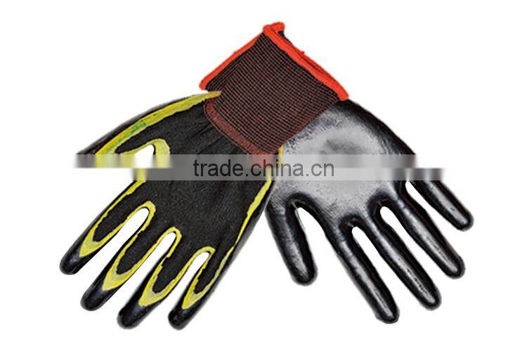cheap nitrile dipped coated work gloves LG066