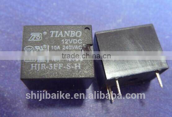 TIANBO HJR-3FF-S-Z-12VDC Power PCB Relay 12VDC 10A 400R