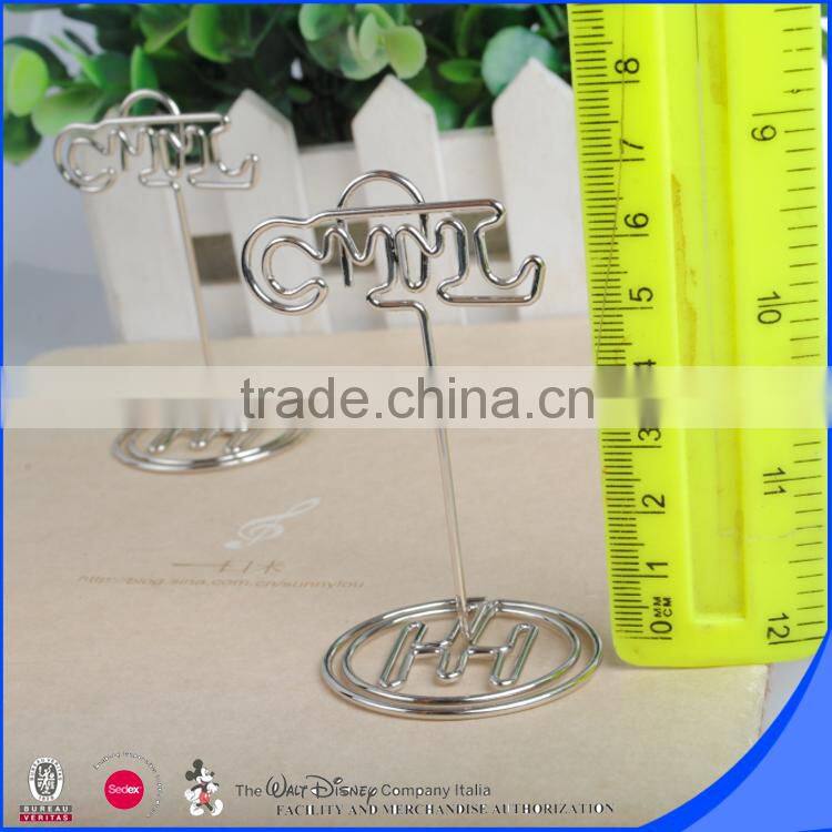 Memo Clip Type and stainless steel Material name card clip