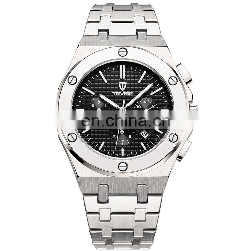 TEVISE T830A Trend OEM Alloy Skeleton Custom Automatic Mechanical Men Luxury Watches