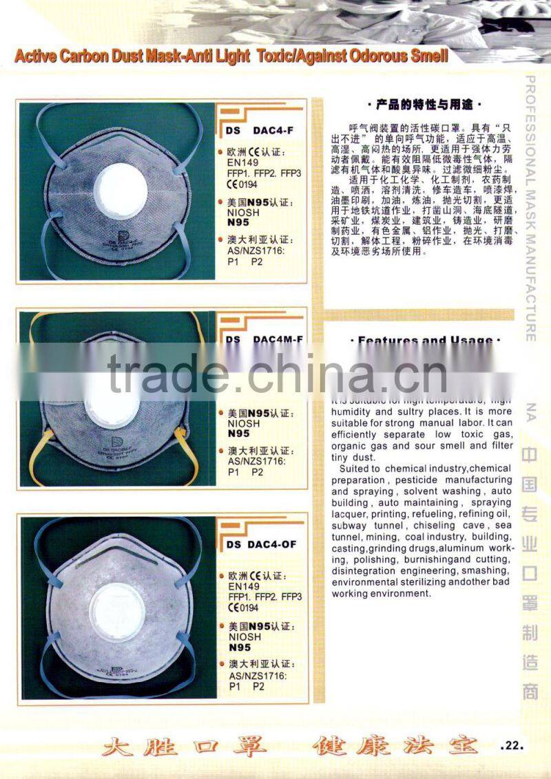 Net Surface Dust Mask DS DAC4N, APRROVED BY NR, GOGGLE, N95, N99, FDA , AS/NZS1716