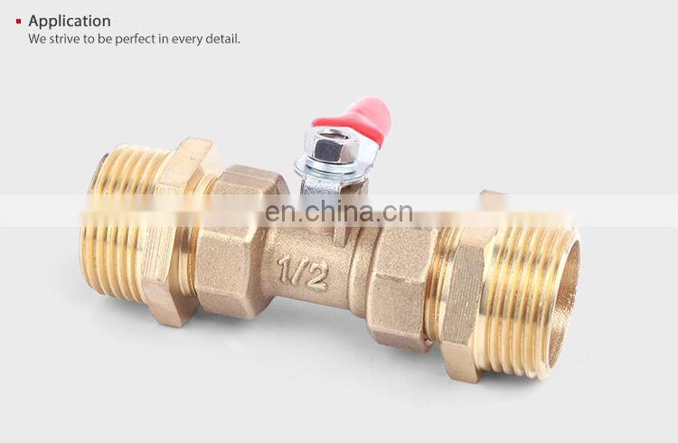 SNS BW Series pneumatic double male thread straight extension connector adapter brass quick coupler pipe fitting