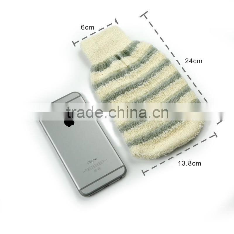 Nylon exfoliating bath gloves for shower