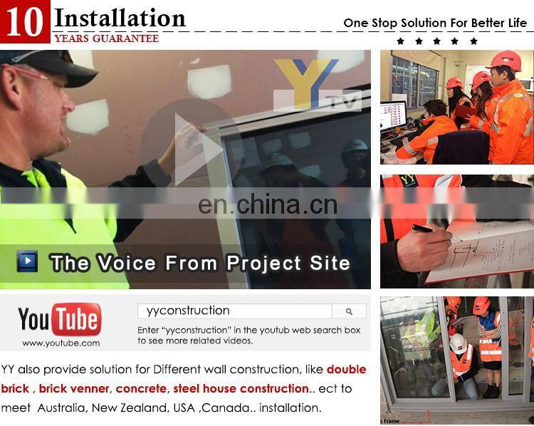 YY Australia standard AS2047 double glazed aluminum top hung windows made in china door and windows