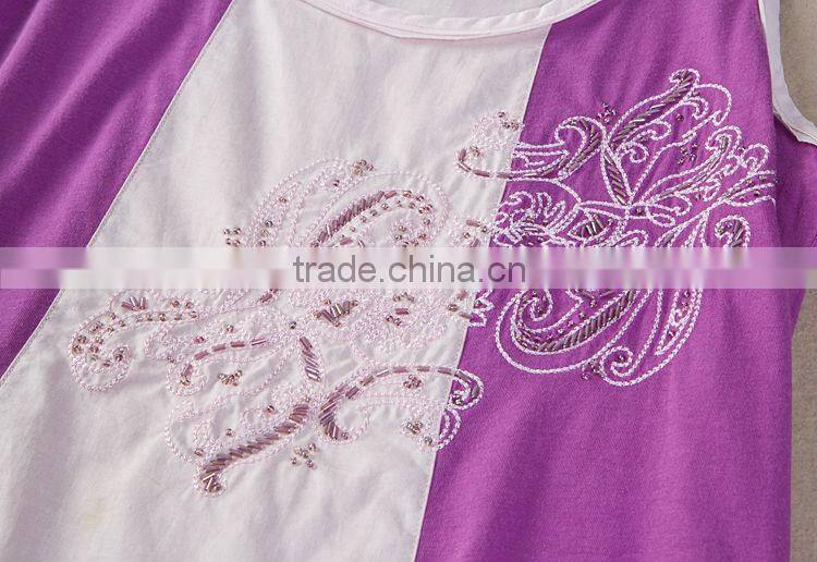 Fashion leisure embroidery wholesale tank tops for women in bulk wholesale fitness clothing from china