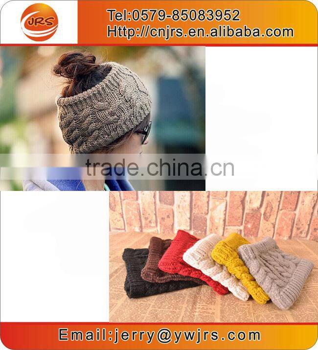 2015 Fashion Knit Twist Acrylic Bow Winter Ski Headband
