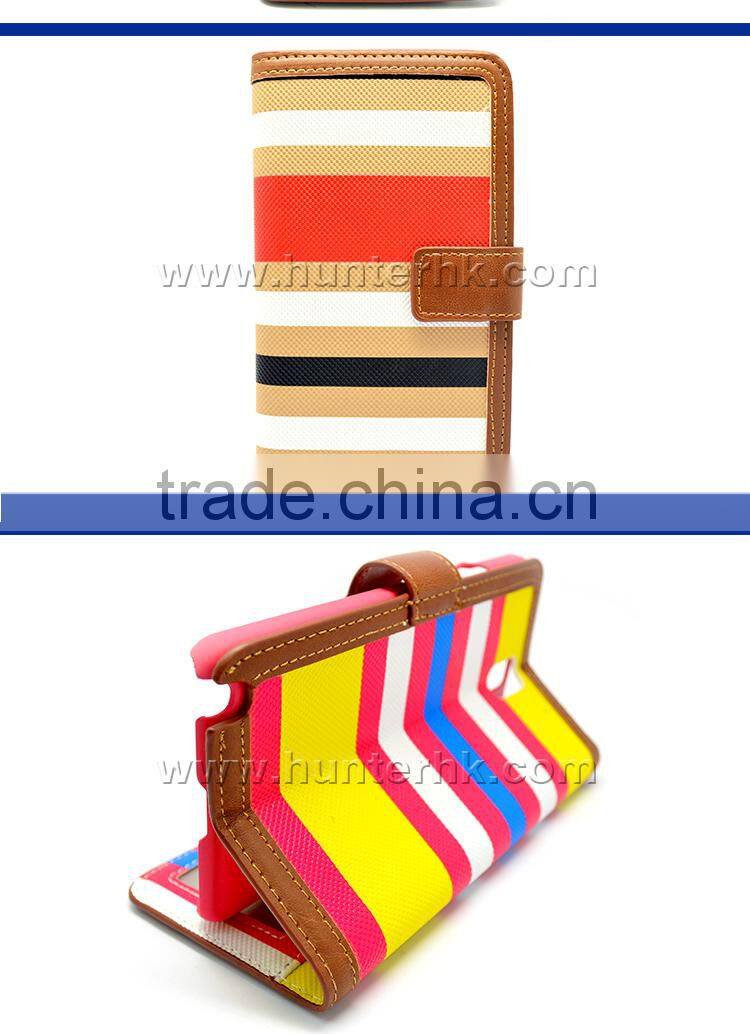 Newest Multicolored For Samsung Note3 Wallet Case