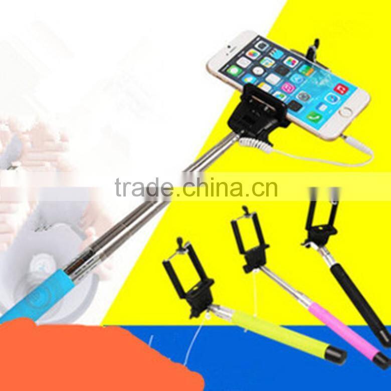 Fashion selfie stick with aux cable QC11