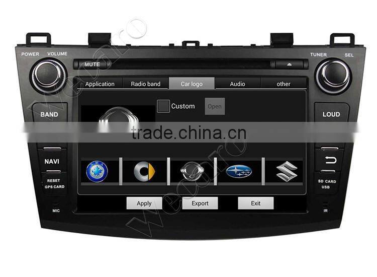 Wecaro in dash touch screen Android 4.4.4 car radio gps dvd player for mazda 3 factory gps navigation system 2009 2010 2011 2012