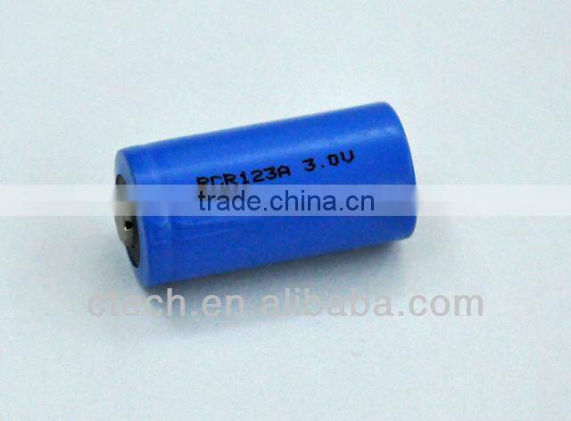 lithium ion rechargeable RCR123A 600mAh battery RCR123A