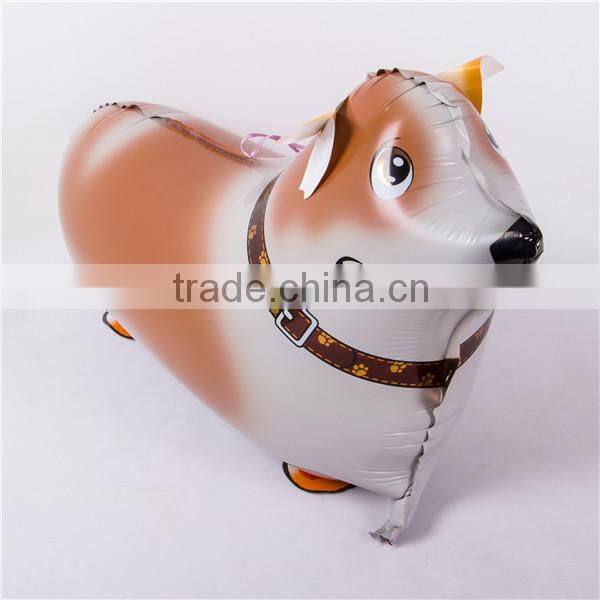 Hot Sale ! EN71approved walking pet dog shaped helium balloon for kids