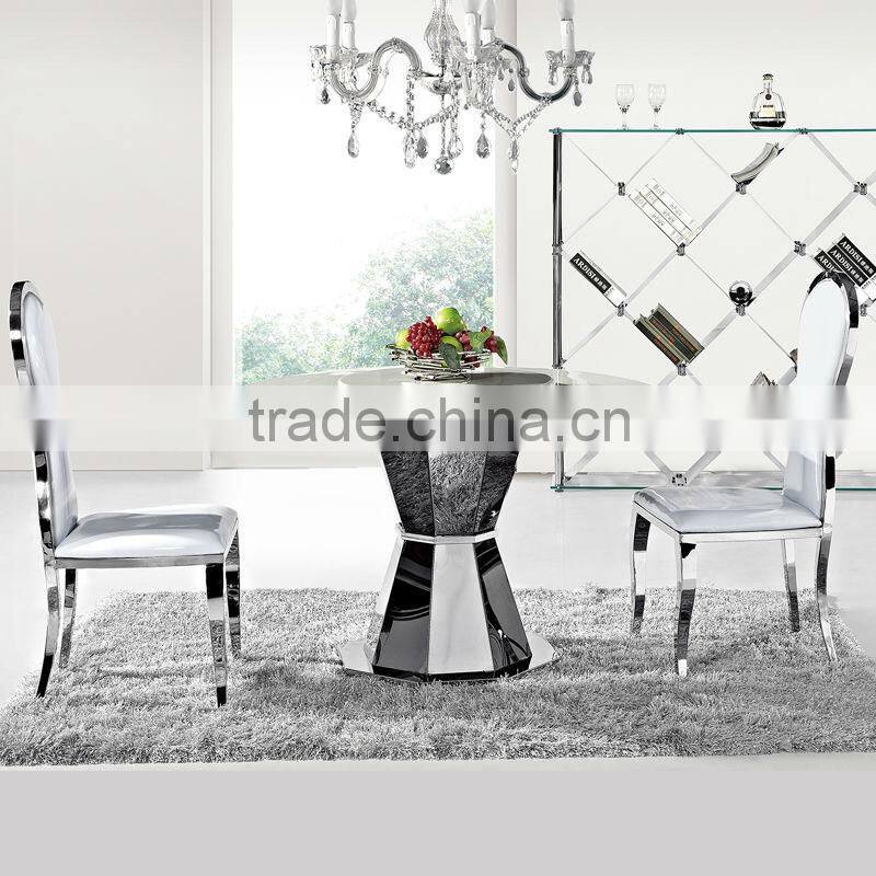 round granite marble dining table