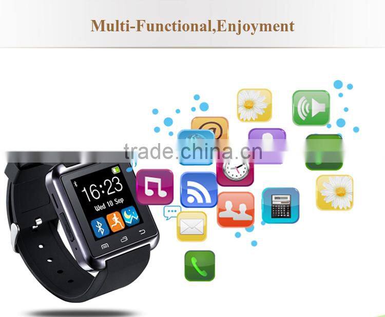 cheap promotion Wholesale Touch Screen Cheap Health Care Smart Watch U8 OEM Bluetooth For Android And IOS Wrist Watch