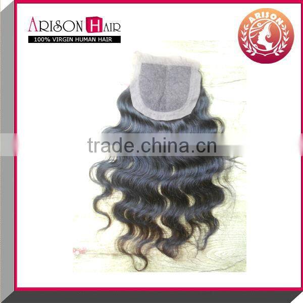 2014 Qingdao factory price wholesale silk lace closure 6x6