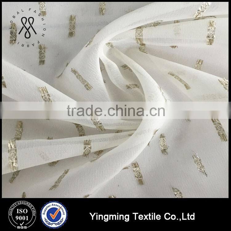 100% polyester polka dots Chiffon fabric for garment