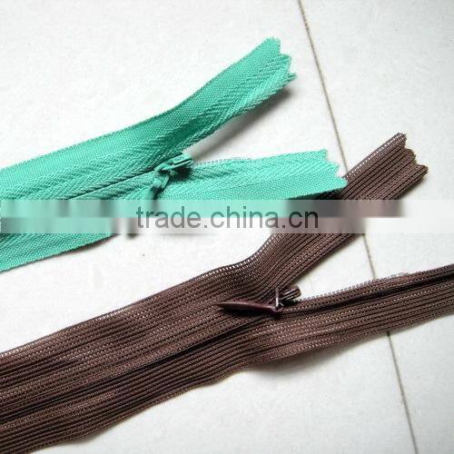 3# China fashion accessory nylon invisible zipper