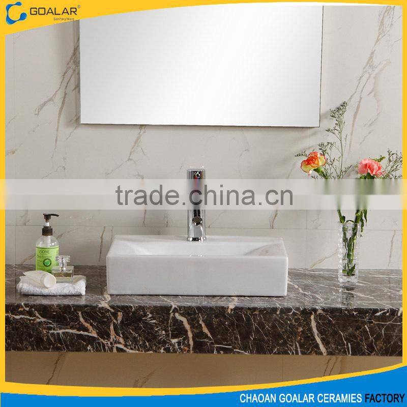 Hot ceramic rectangular bathroom ceramics basin