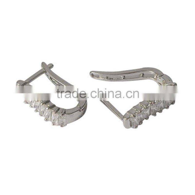 Earring, Fashion Jewelry Zircon Crystal Pave Setting Brass Earring, Earring Jewelry Wholesale T603