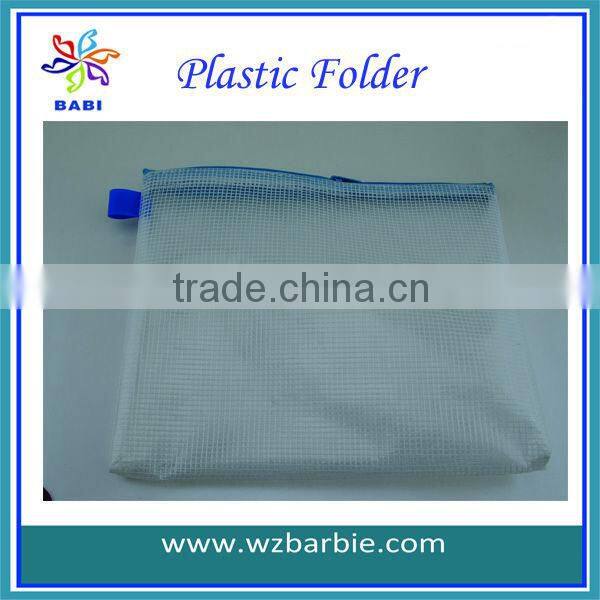 A4 Plastic Zip Folder