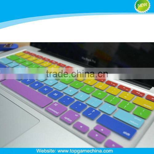 Rainbow custom silicone keyboard protector for MacBook 11" 13"15"17"