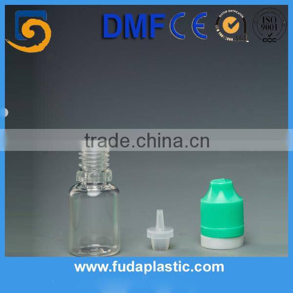 PET plastic child resistant cap eye dropper bottle