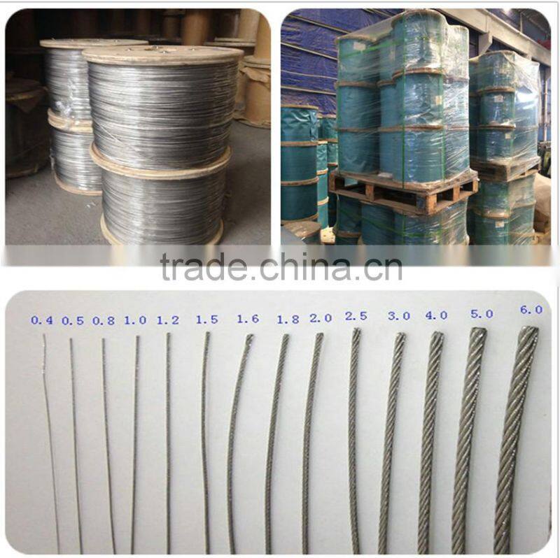 7X19 -6.0mm Galvanized Steel wire rope