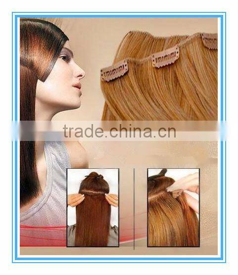 hot sell best quality crazy clip in hair extensions double weft