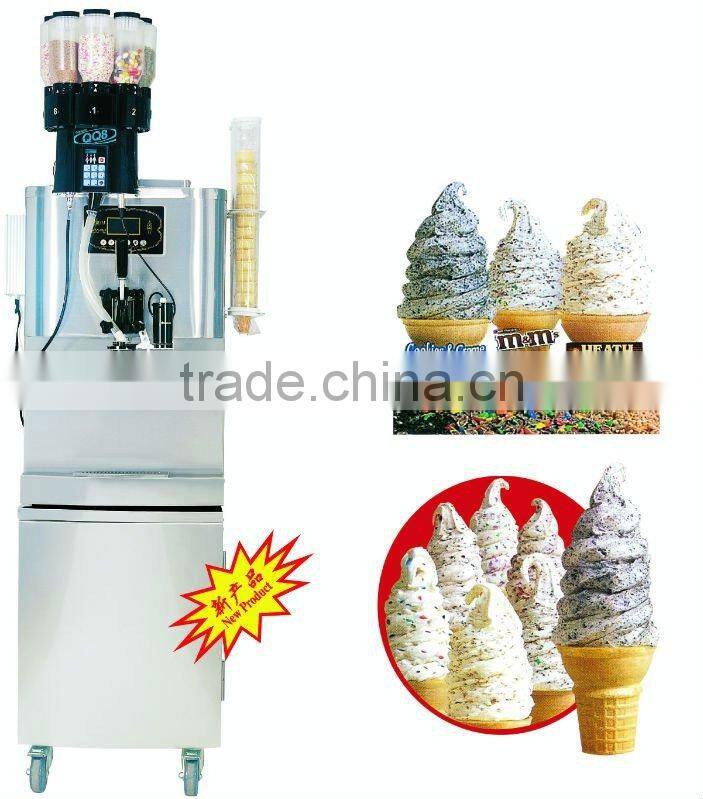 CE Approval Candy Bits Soft Ice Cream Machine Ice Cream Freezer