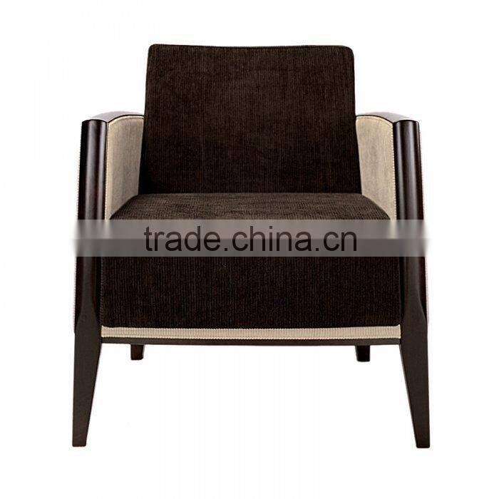 Black leather hotel wooden chair XYD450