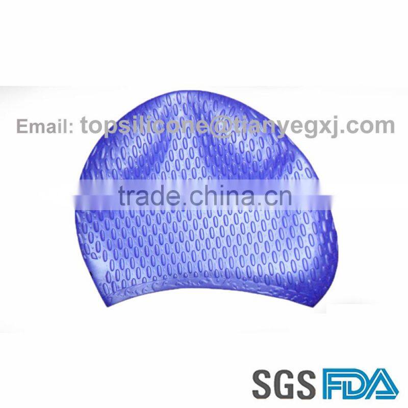 custom logo adult kid size silicone swim cap,professional silicone swimming cap manufacturer