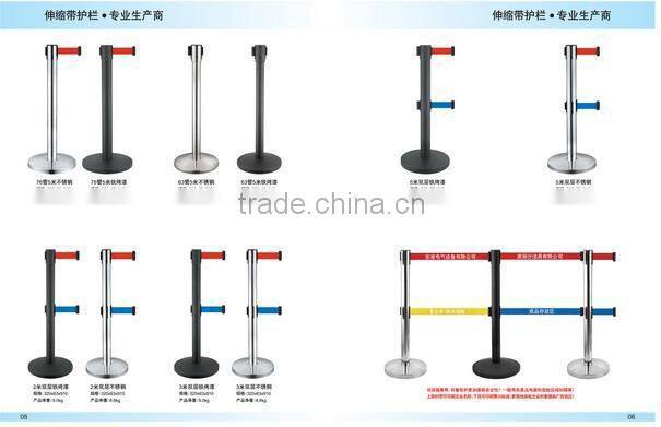Polishing Stainless Steel Stanchion/Retractable Belt Stanchion
