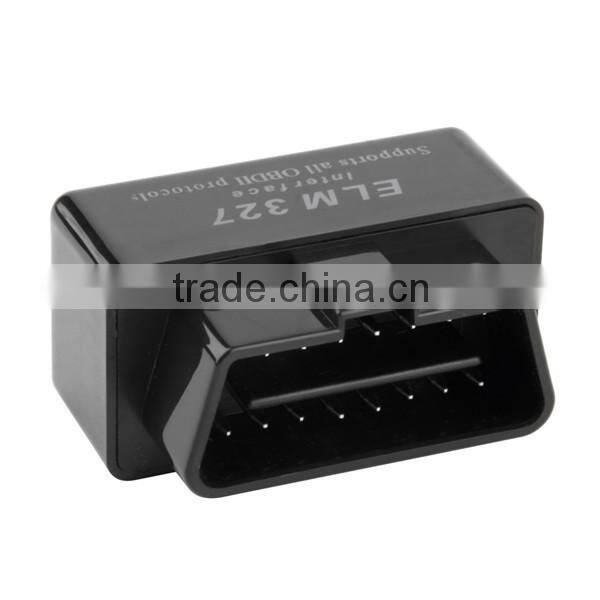 SUPER MINI ELM327 Bluetooth OBD2 V2.1 Black Smart Car Diagnostic Interface ELM 327 Wireless Scan Tool New Dropping Shipping