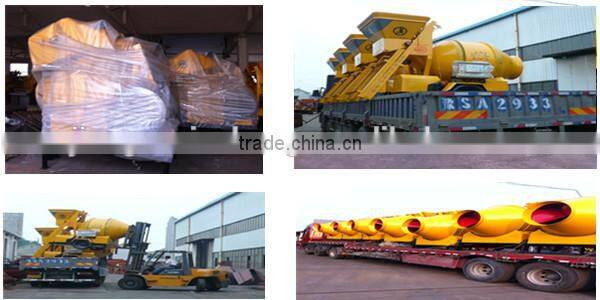 JS750 small concrete mixing plant HZS35 with 35m3/h concrete productivity