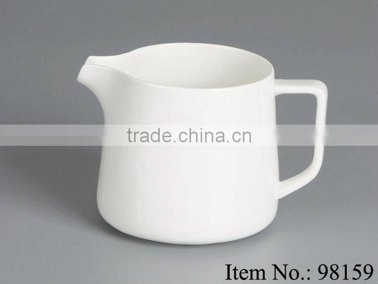 domestic white ceramic gravy boat