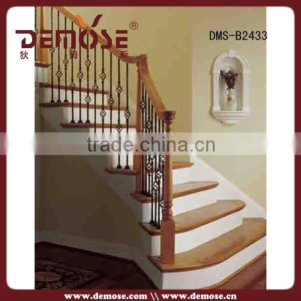 staircase professional install wrought iron railing with CE certificate