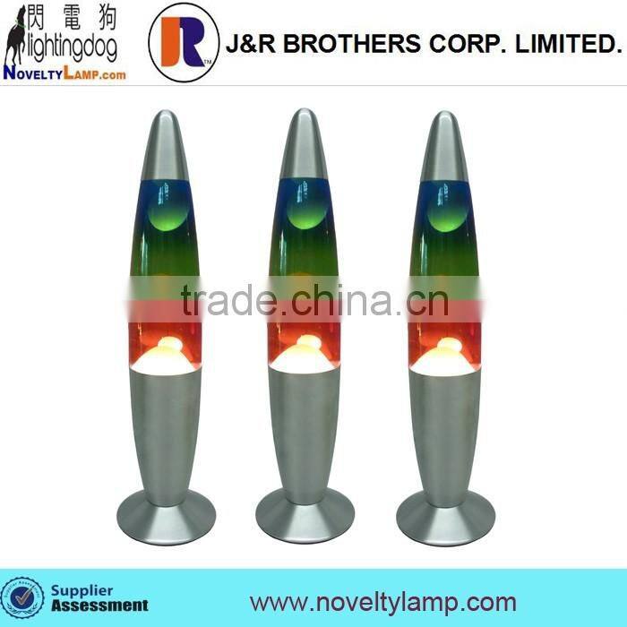 13" colorful plating matel base lava motion lamp