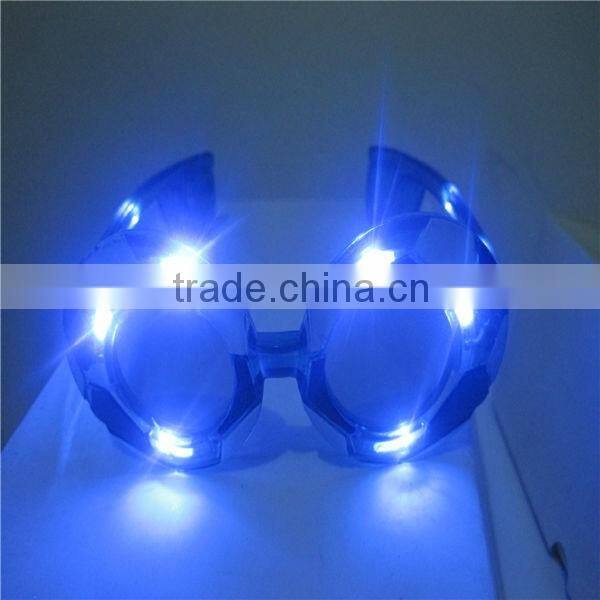 plastic flashing led glasses with flashlight glasses with led for party