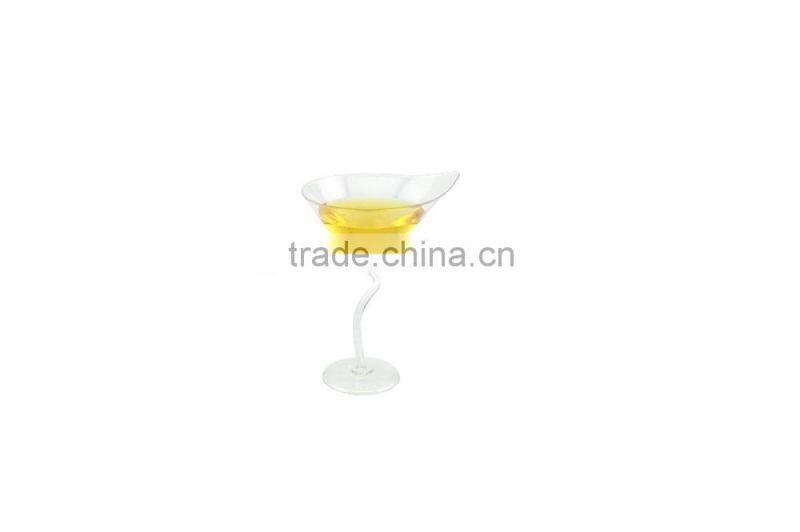 disposable PS plastic champagne glass cheap clear cup