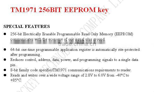 256-bit TM Card Ibutton Chip DS1971