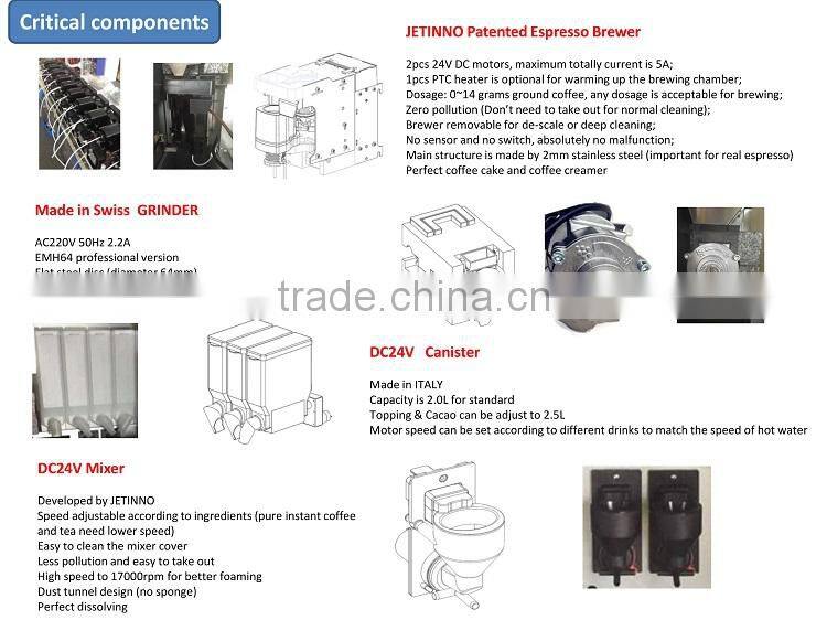 ESFB7CP automatic espresso coffee tea vending machine