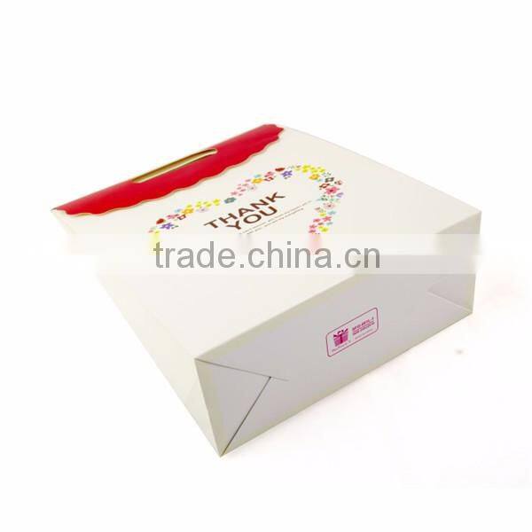 2016 hot sale paper shopping bag wholesale Kraft paper bag