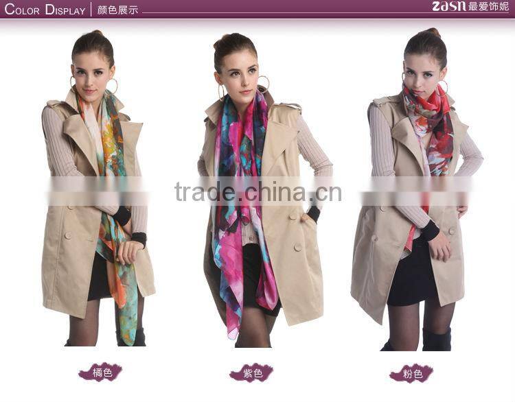 Digital printed silk scarves001