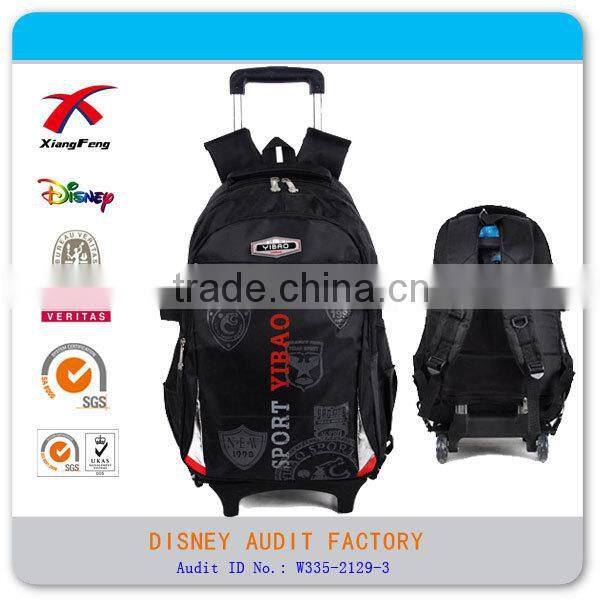 Nylon backpack with wheels