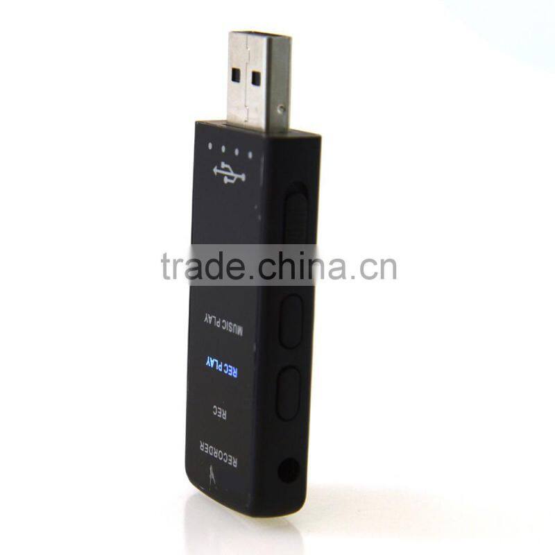 USB Design LED Indicator Detective Voice Recorder Model Q28