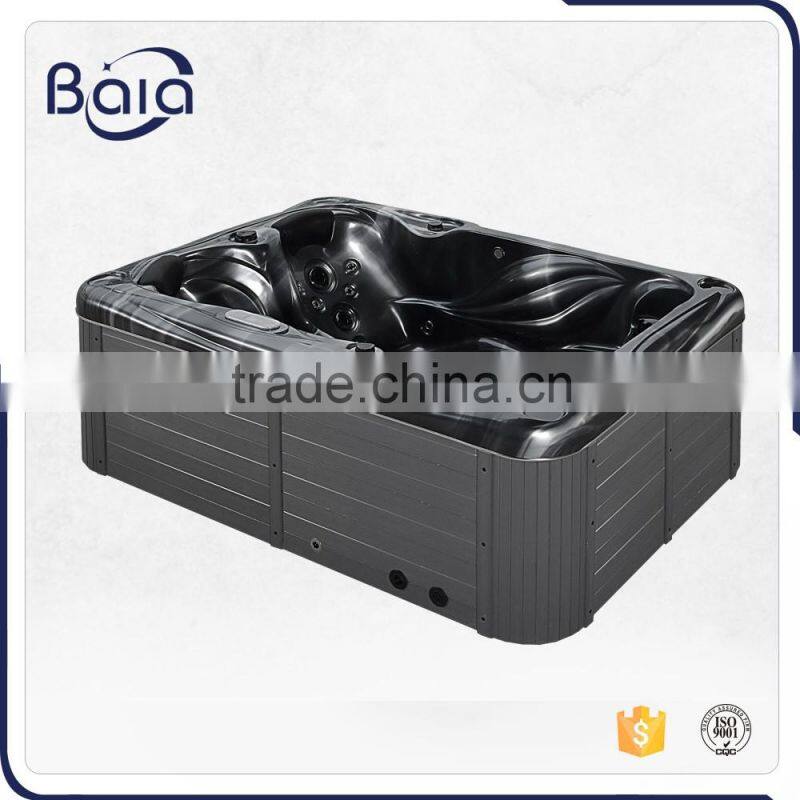 Simple style high quality freestanding massage bathtub,bathtub for four people