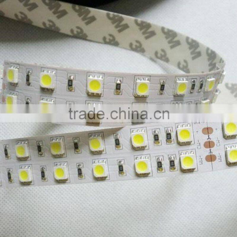 double row 5050 144w LED strips RGB 120 led meter IP20 non waterproof for indoor