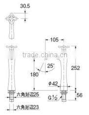 Faucet handle create an stmosphere of relax KAKUDAI