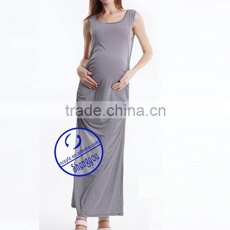 Custom Summer Sleeveless Fashion Maternity Women Dress