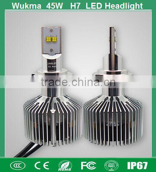 45W High Power Led Headlight Bulb H7, H4 H7 H8 H16 H13 9007 9012 HB4 Car Led Headlight Conversion Kit