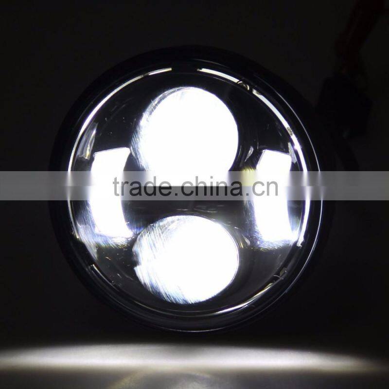 Dual Motorcycle Daymaker Projector 4.8Inch LED Headlight For '08-'16 Fat Bob FXDF Daymaker Headlamp